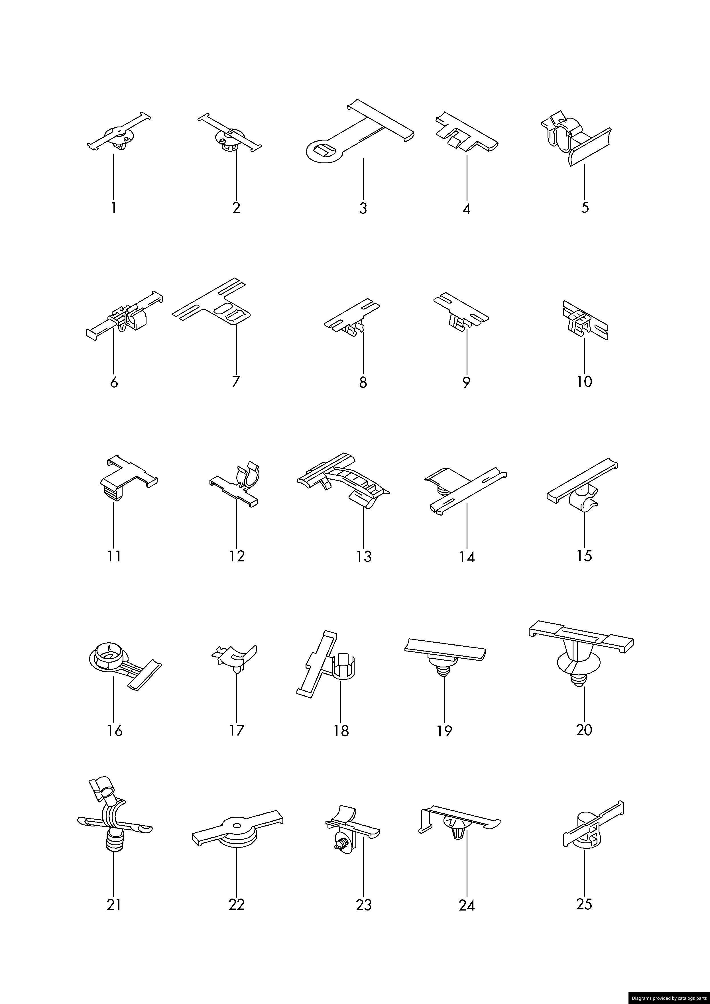 Volkswagen Audi Cable Holder F M Lllparts