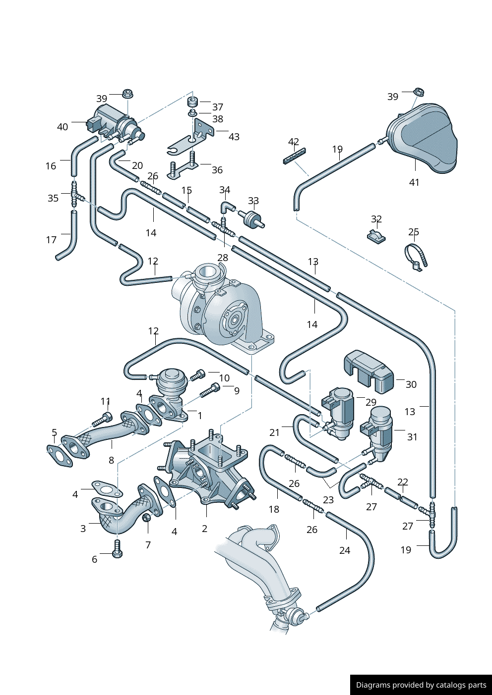 Volkswagen Audi Vacuum Reservoir 8D0131541B LLLParts