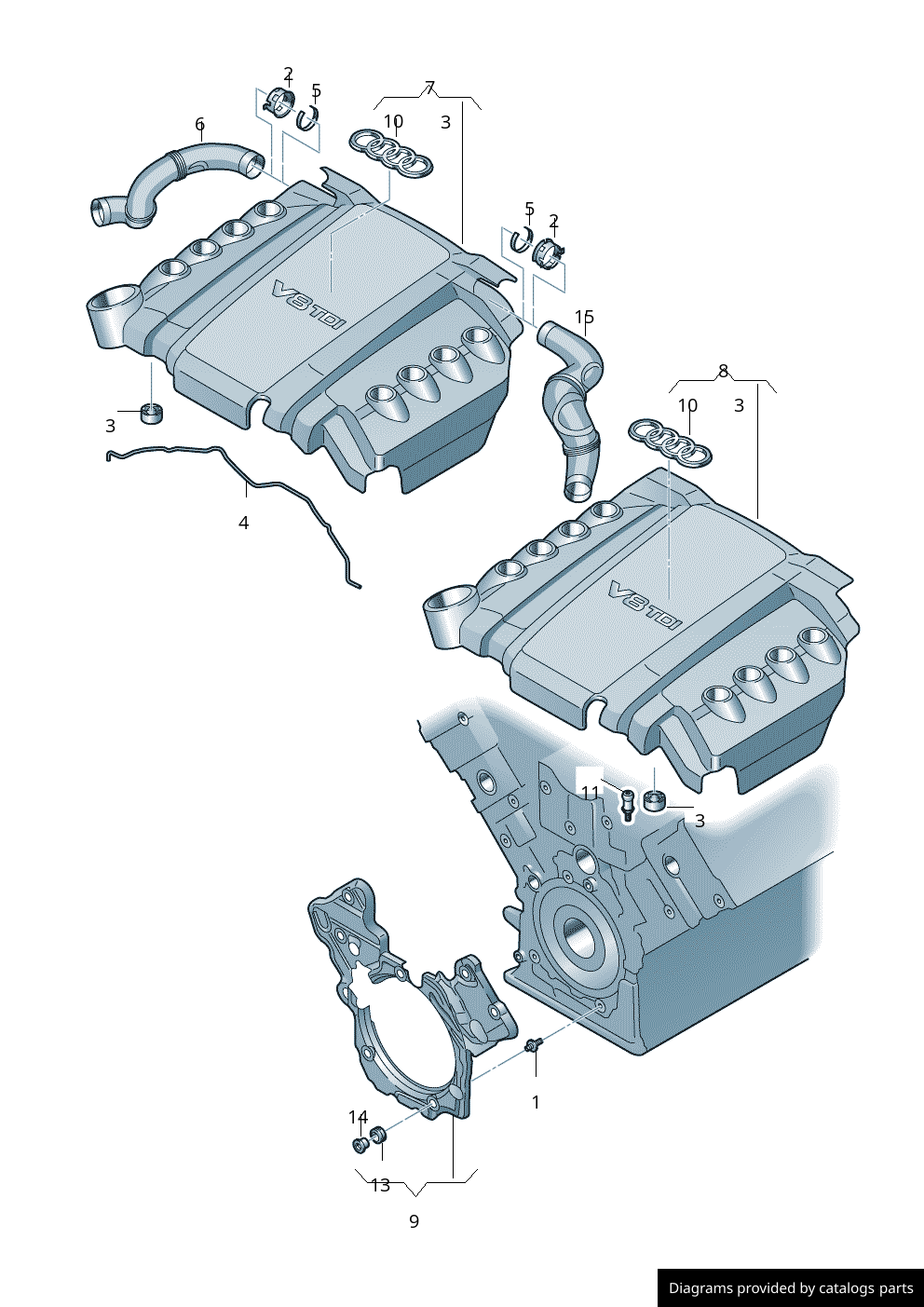 Audi Cover For Intake Manifold 4L0103925D LLLParts