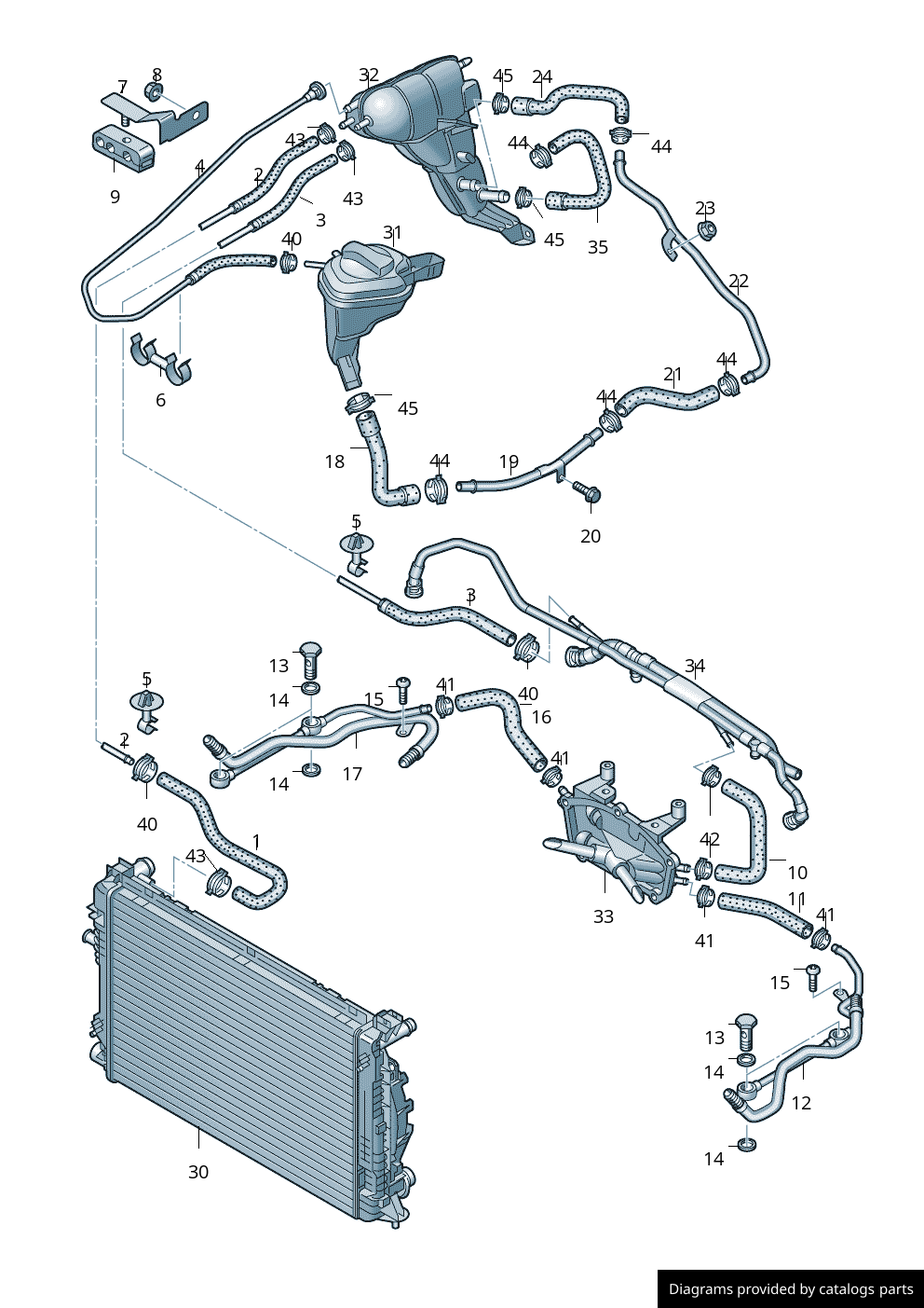 Audi Coolant Hose F Bf Lllparts