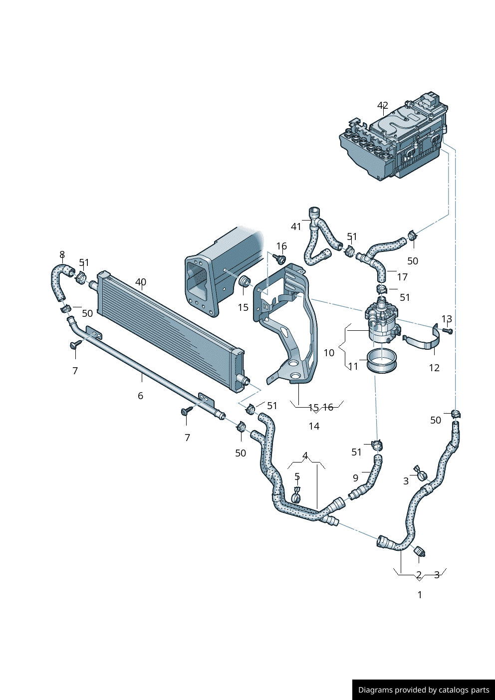 Audi Coolant Hose G Al Lllparts