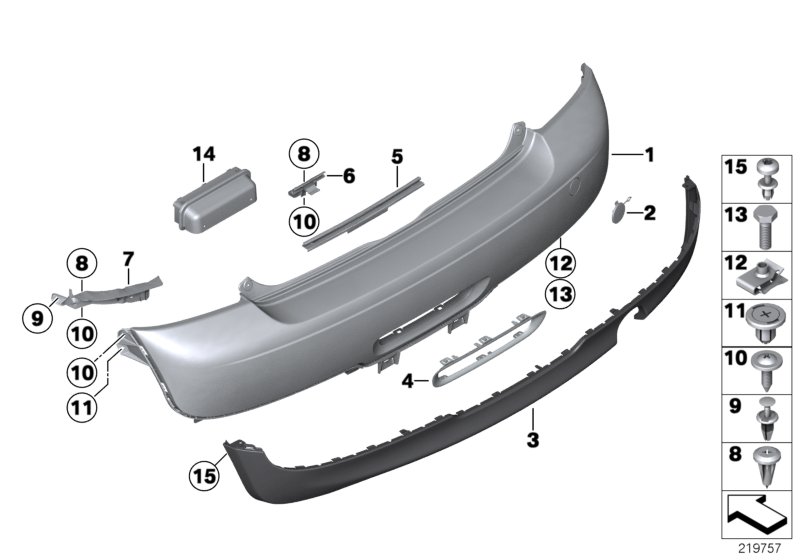 Mini Panel Bumper Primed Rear Lllparts