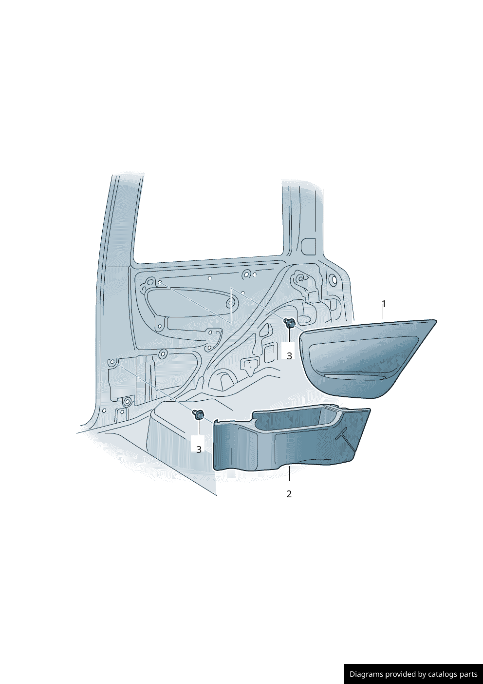 Volkswagen Seat Clip 6X0867300A LLLParts