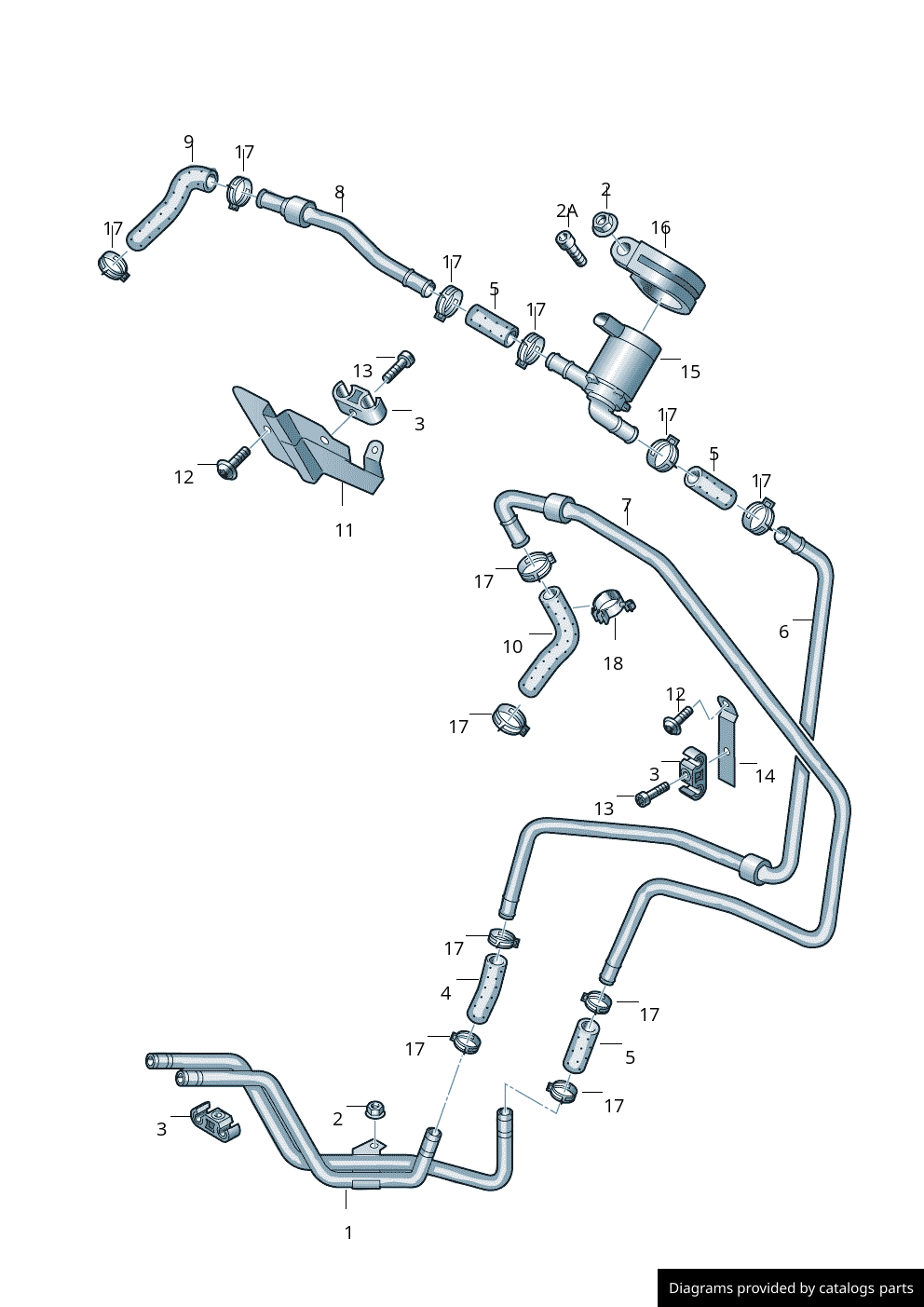 Volkswagen Coolant Pipe 7L0819926AF LLLParts