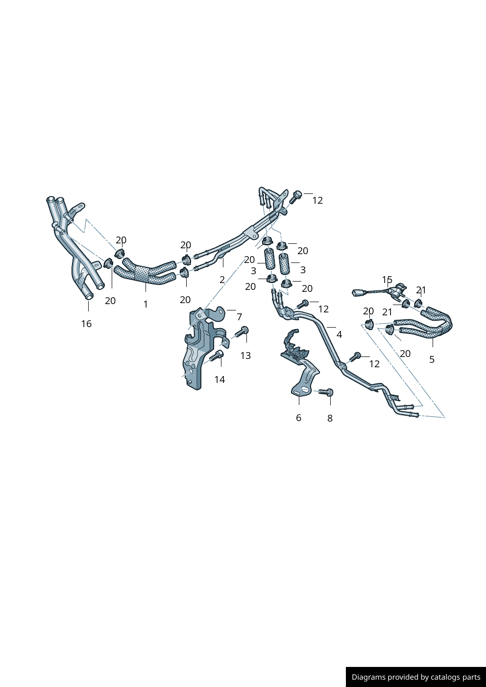 Volkswagen Coolant Pipe N Bc Lllparts