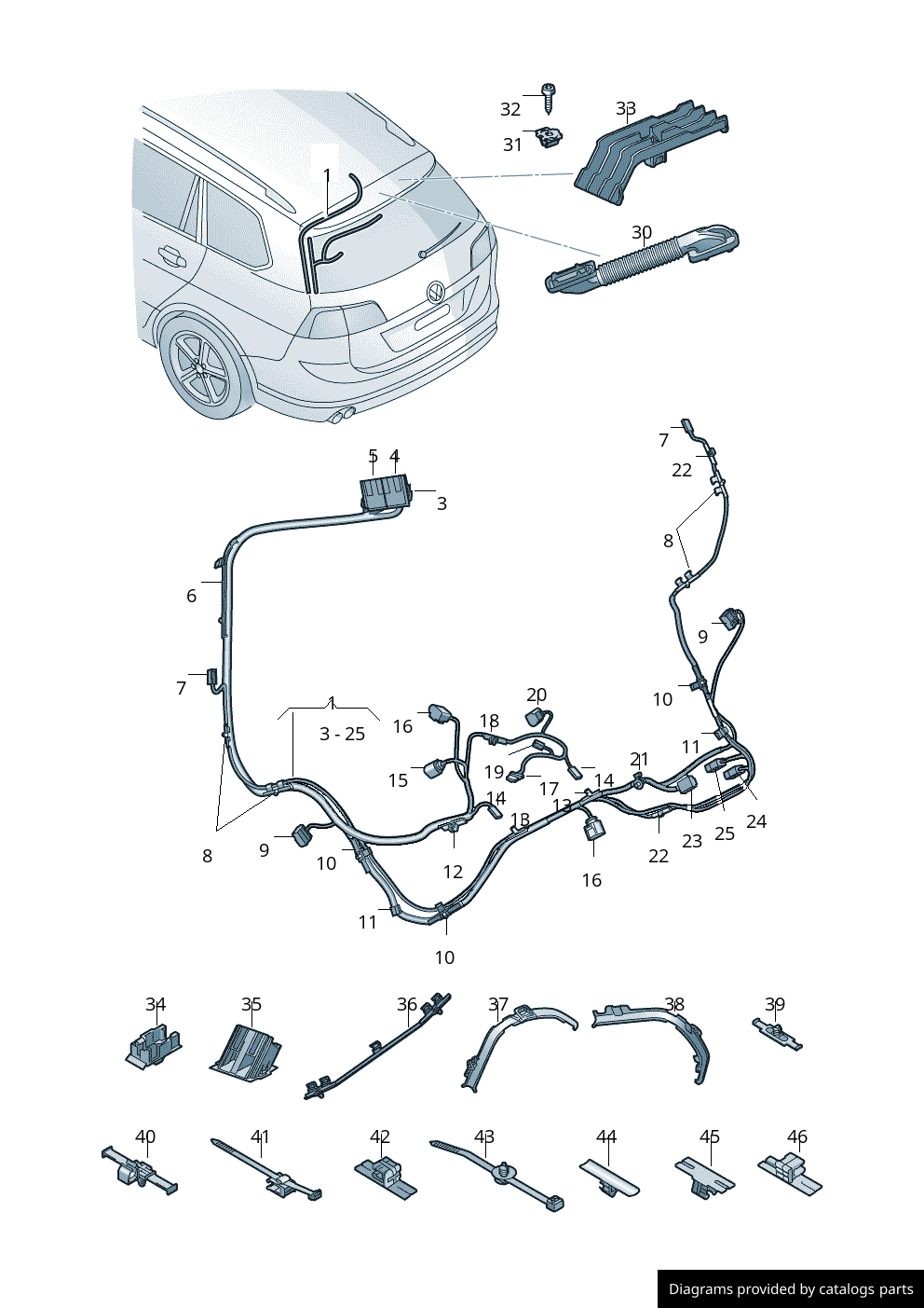 Volkswagen Cable Holder G D Lllparts